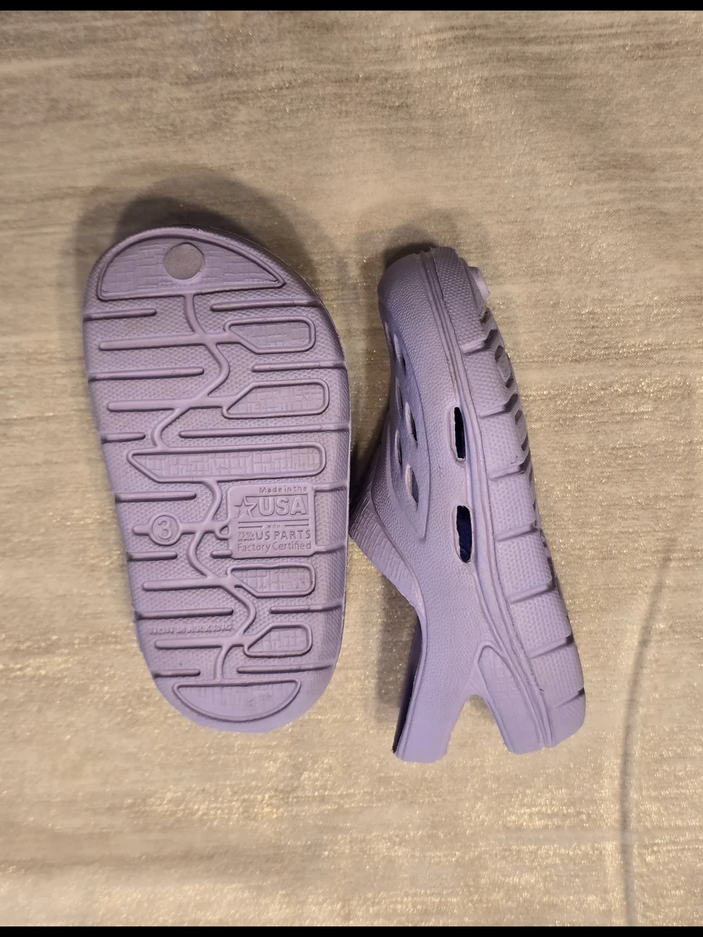 NWOT wonder nation Lavender Kids Slip-On Water Shoes with Vent Holes